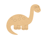 MDF DIY dinosaur cutout on a white background