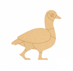 MDF DIY  duck shape on a white background