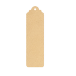 MDF DIY Bookmark with a hole on a white background
