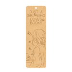 MDF DIY  bookmark with white background.