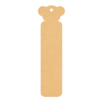  MDF DIY  bookmark with bear ears on a white background