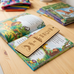 MDF DIY  Bookmark with motivational quote on a children's book