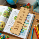 MDF DIY  with motivational quote on an open book with stationery items around