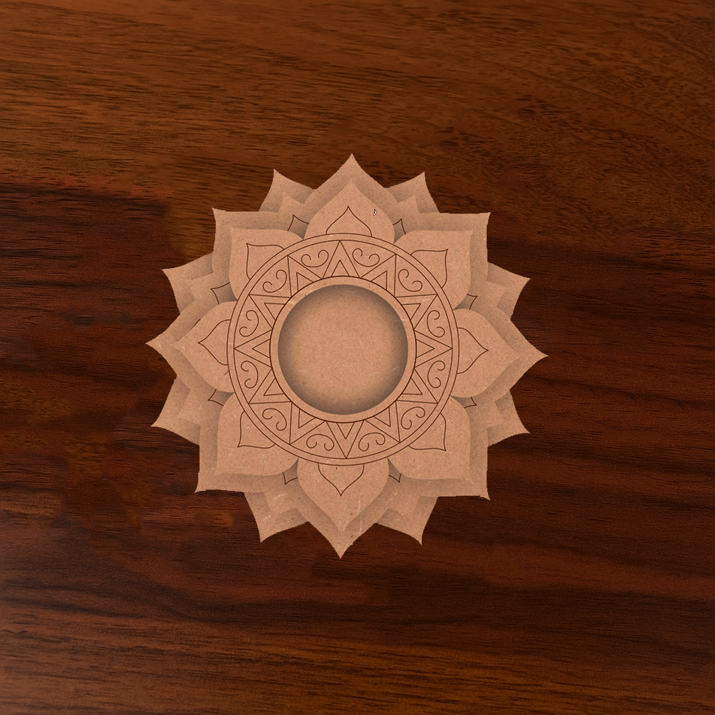  mandala tea‑light candle holder