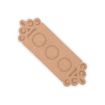 Floral border MDF tealight candle holder with three lit candles for festive home decoration