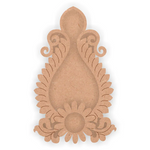 MDF Leaf Pattern T-Light Holder with Candle for Festive Home Décor