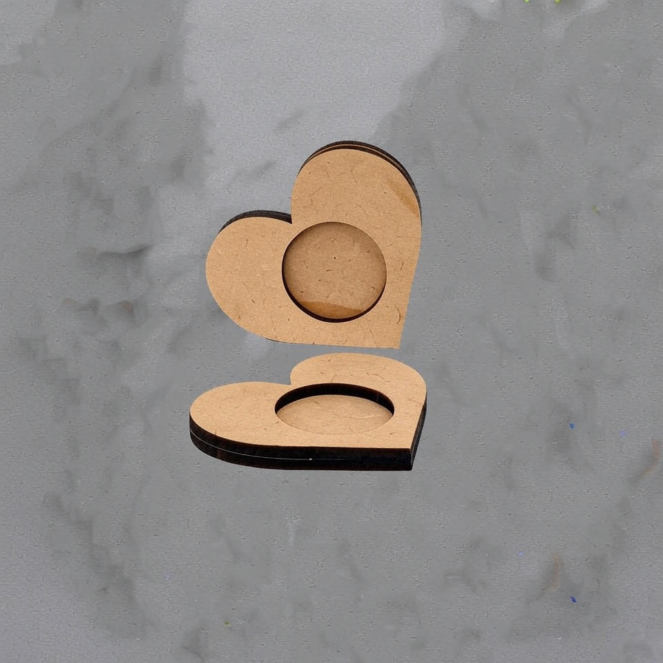 Heart Shape MDF Tea-Light Holder for every occassion