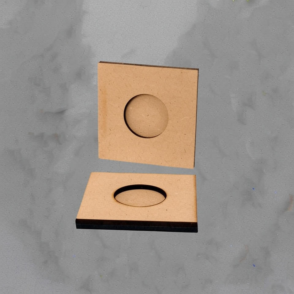 Sqaure MDF tealight candle holders