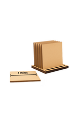 DIY  MDF coaster set on table with holder with size