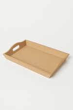 DIY rectangular MDF serving tray with handles, blank