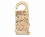 MDF Football Fans Only Door Hanger DIY Craft Decor Art unpainted laser cut MDF hanging with football goal ball and shoes for painting and decoration