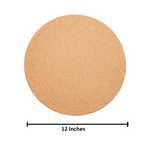 Plain DIY MDF board unpainted round base for painting craft and home decor projects with size