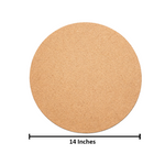 Plain DIY MDF round board stacked together for painting, craft, resin art, mandala work, and home decor projects with size