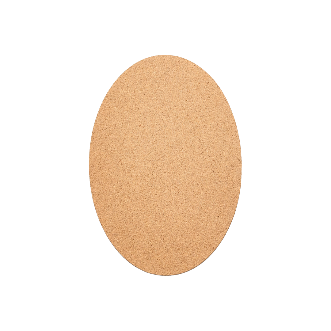 Plain oval MDF DIY board with smooth unpainted surface for painting, craft, and décor projects