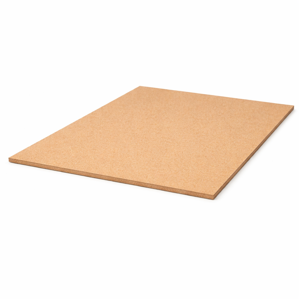 Plain square MDF DIY boards stacked together with smooth unpainted surface for painting and craft projects
