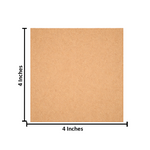 Plain square MDF DIY boards stacked together with smooth unpainted surface for painting and craft projects with size