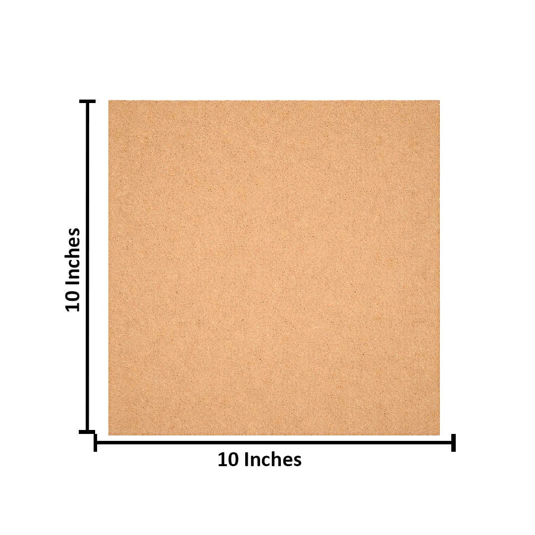 Plain square MDF DIY boards stacked together with smooth unpainted surface for painting and craft projects with size