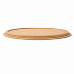 Plain round MDF DIY boards stacked together with smooth unpainted surface for painting, mandala art, and craft projects