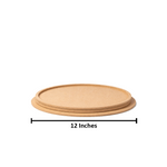 Plain round MDF DIY boards stacked together with smooth unpainted surface for painting, mandala art, and craft projects with size