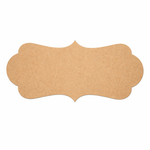 Plain decorative MDF DIY board with smooth unpainted surface for painting, name plate making, and craft décor projects