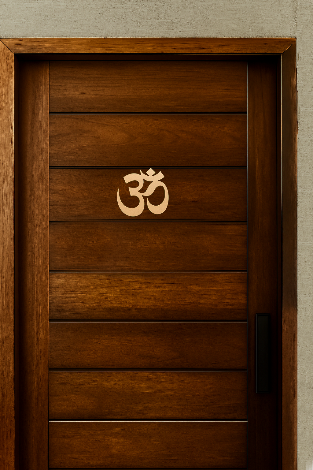 Om symbol MDF wall hanging spiritual décor for pooja room and home entrance