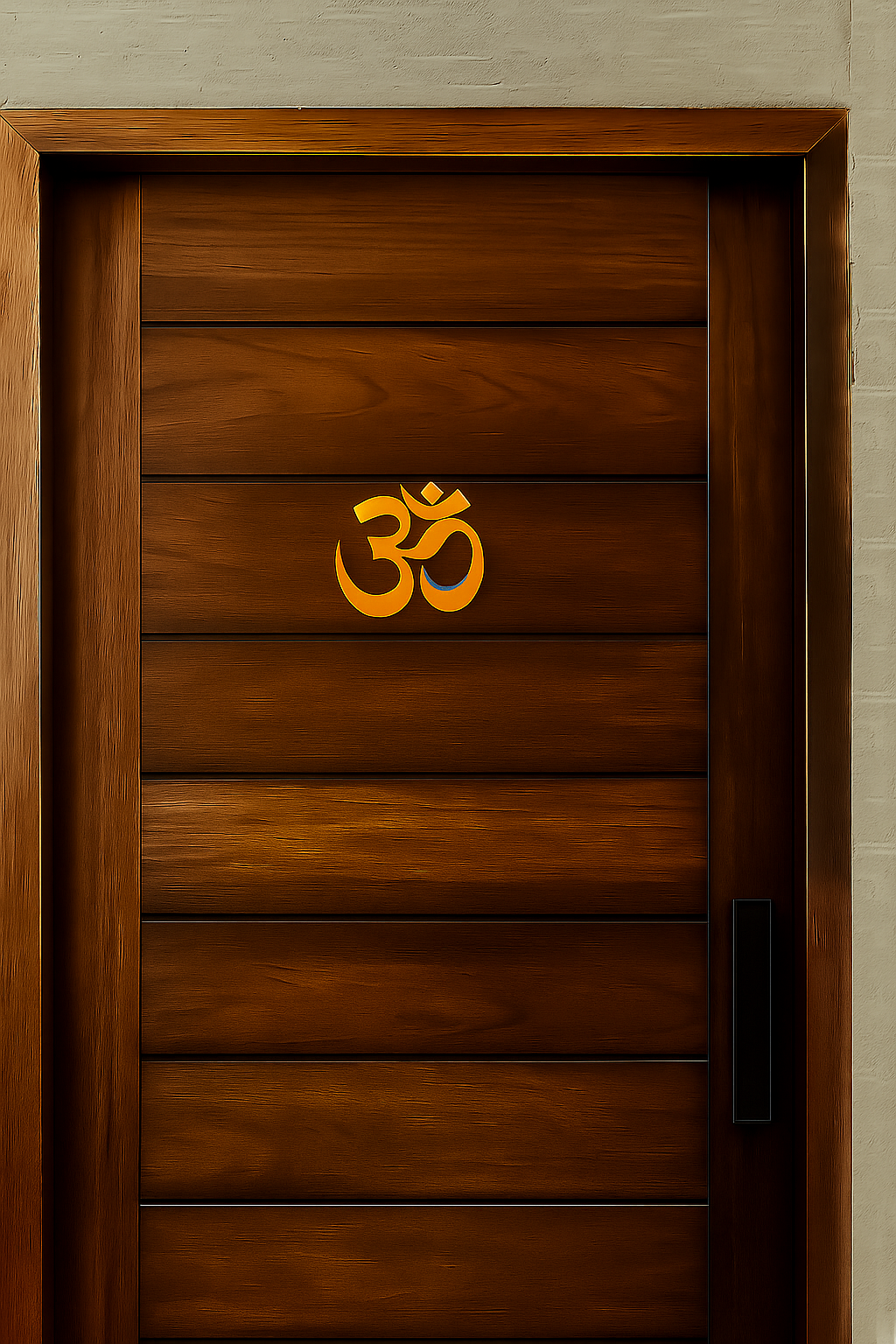 Om symbol MDF wall hanging spiritual décor for pooja room and home entrance