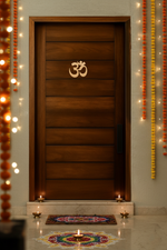 Om symbol MDF wall hanging spiritual décor for pooja room and home entrance