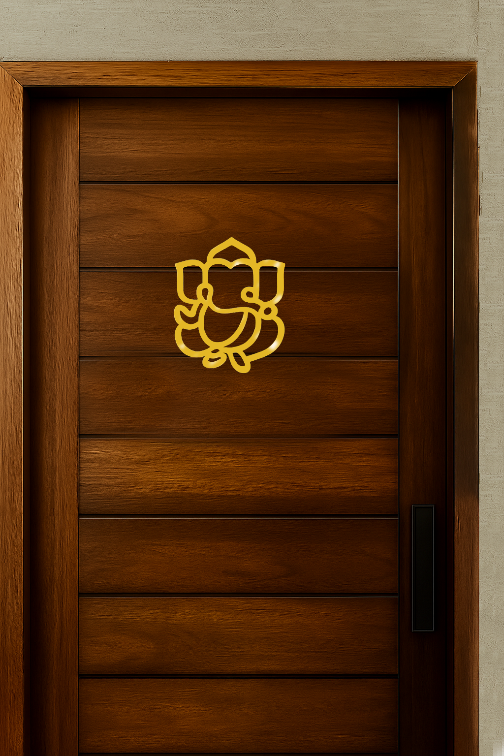 Lord Ganesha MDF cutout wall hanging for pooja room and home décor