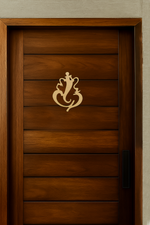 Abstract Ganesha MDF cutout wall hanging for home entrance and pooja room décor