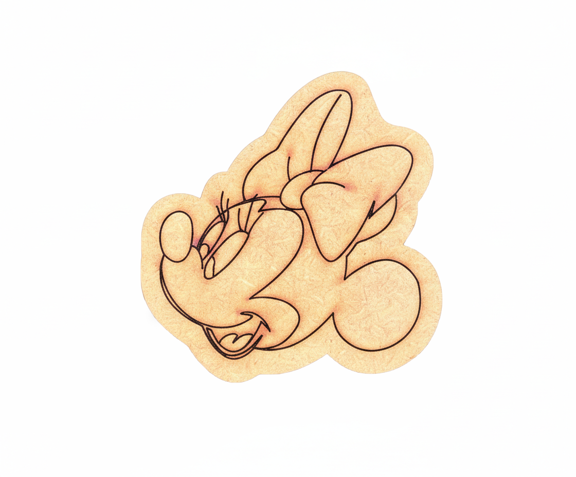 MDF Minnie DIY fridge magnet unpainted craft cutout for painting and decoration