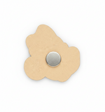 backside of MDF Minnie DIY fridge magnet unpainted craft cutout for painting and decoration 