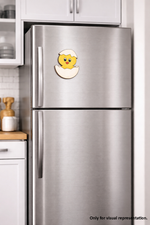 MDF chick DIY fridge magnet painted craft cutout for painting and decoration mounted on fridge 