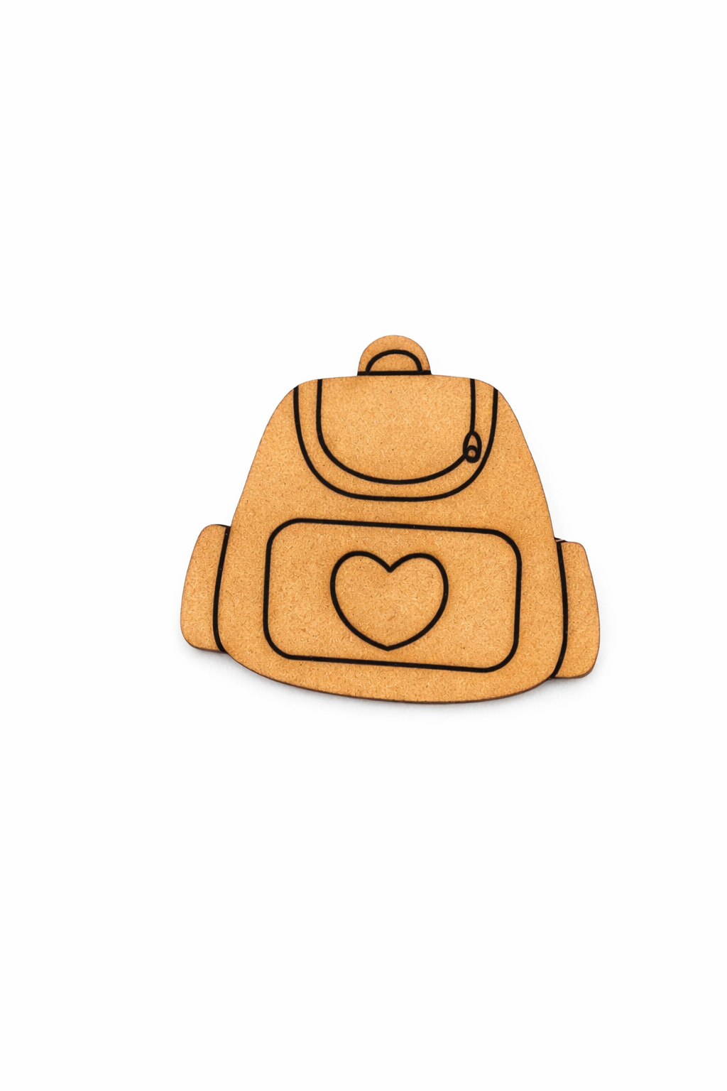 MDF backpack DIY fridge magnet unpainted craft cutout for home decor