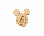 MDF cartoon mouse DIY fridge magnet unpainted craft cutout for home decor