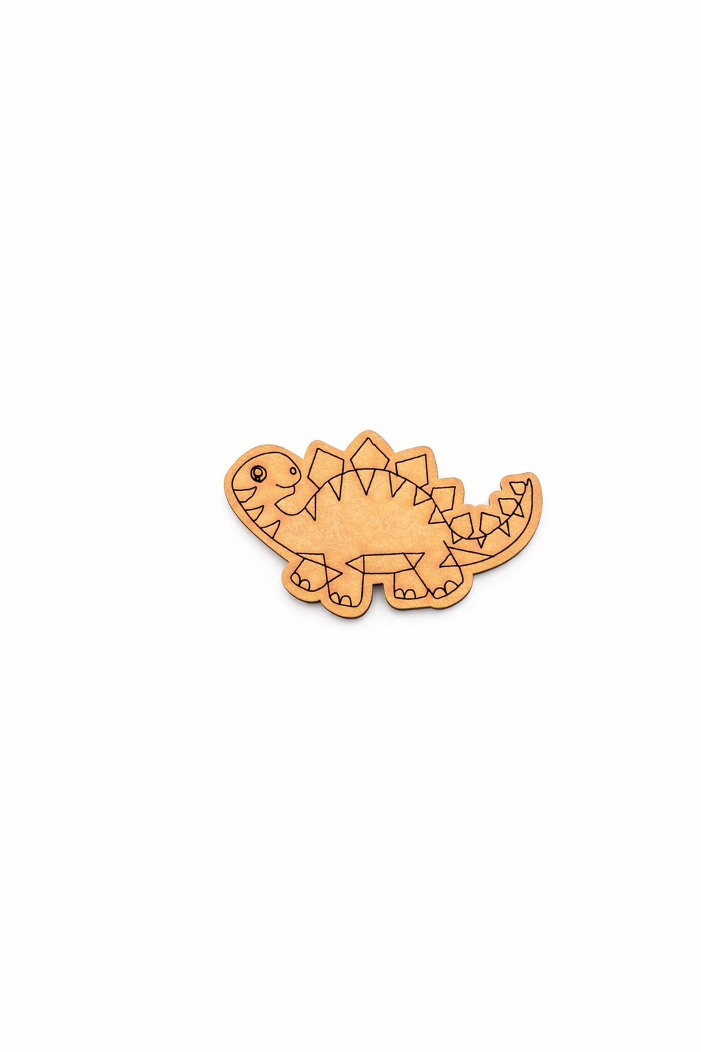 MDF dinosaur DIY fridge magnet unpainted craft cutout for home decor