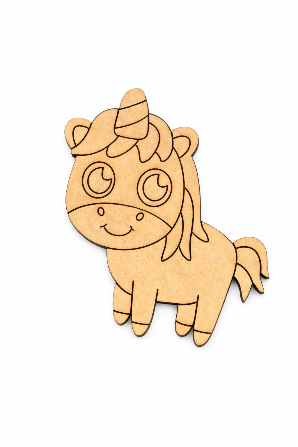 MDF unicorn DIY fridge magnet unpainted craft cutout for home decor