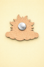 MDF sun DIY fridge magnet unpainted craft cutout for home decor