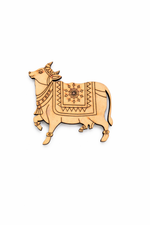 MDF cow DIY fridge magnet unpainted craft cutout for home decor
