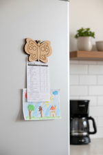 MDF Butterfly Fridge Magnet DIY Craft Cutout Decor Gift Sets unpainted laser cut base, mounted on fridge 