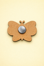 backside of MDF Butterfly Fridge Magnet DIY Craft Cutout Decor Gift Sets unpainted laser cut base