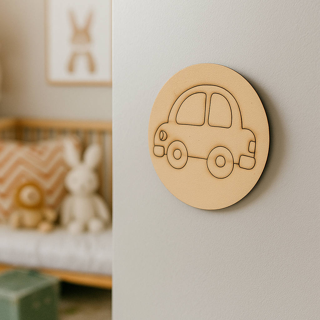 DIY MDF Car Pre-Marked Base for Kids Craft and Painting