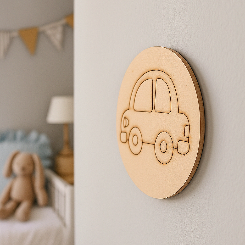 DIY MDF Car Pre-Marked Base for Kids Craft and Painting