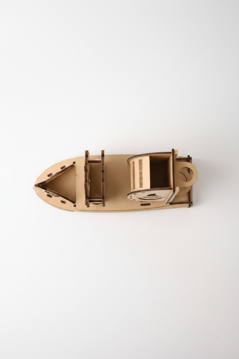 DIY MDF Nautical Desk Organizer