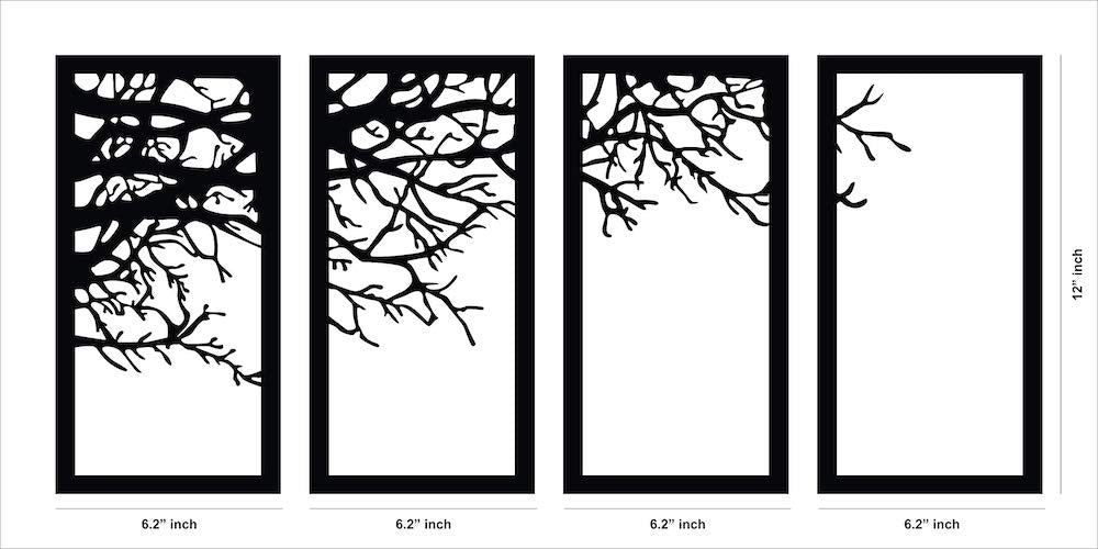 The dimensional image of the product that is 12inch by 6.2 inch per frame.