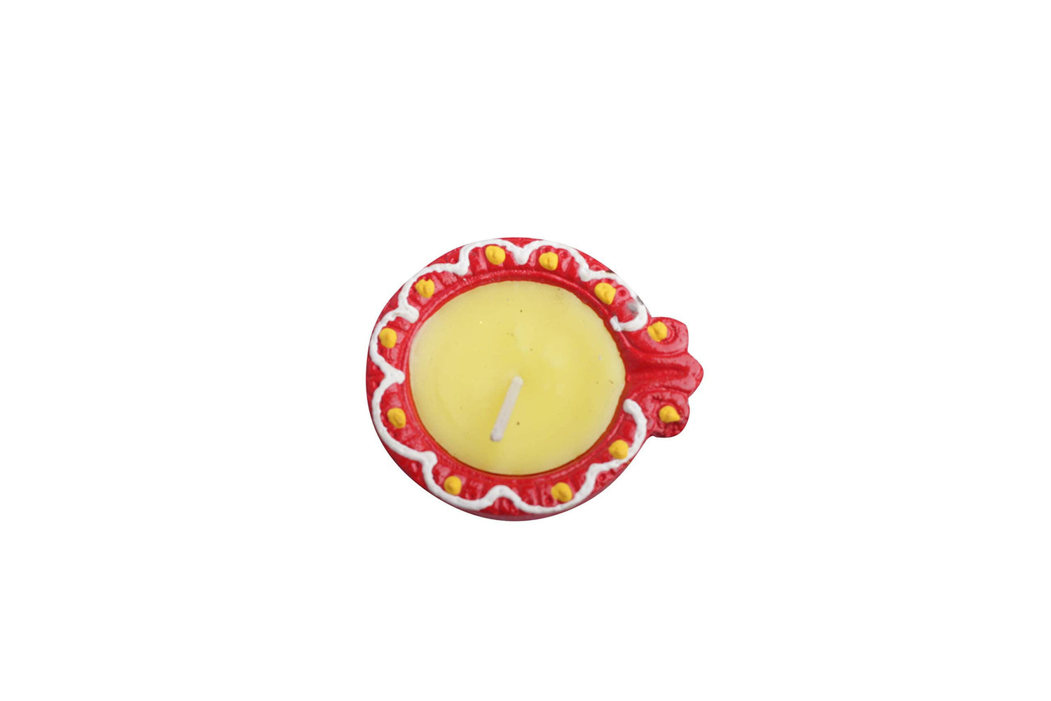 Decorative set of colorful traditional tealight candle.