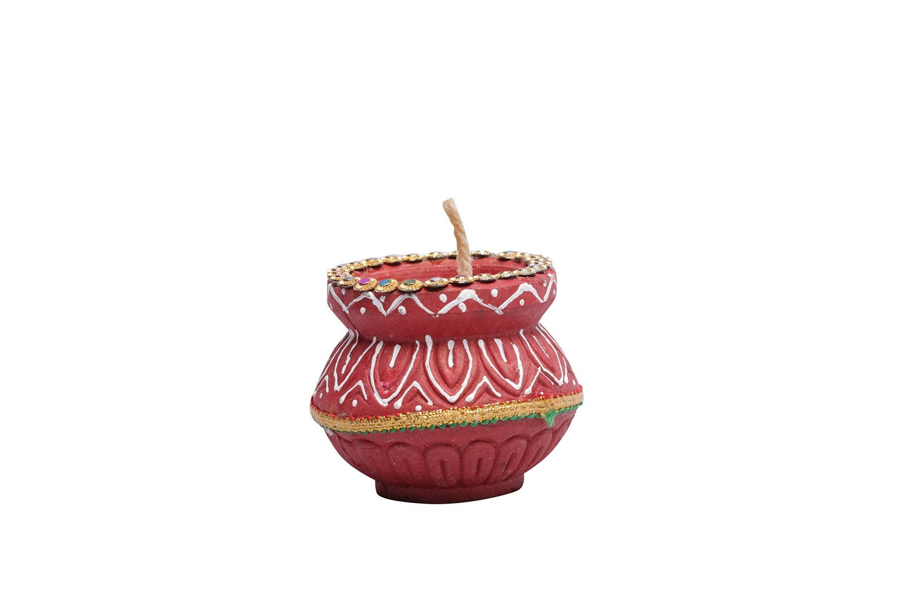 A decorative Matki Diya