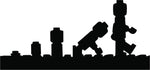 Black evolution-themed wall art depicting the progression of human evolution, the enlarged image of the product.