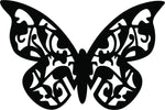 Elegant butterfly-shaped MDF wall decor with intricate patterns, 