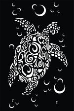 Intricately designed MDF turtle wall art, the image is the enlarged picture of the product.