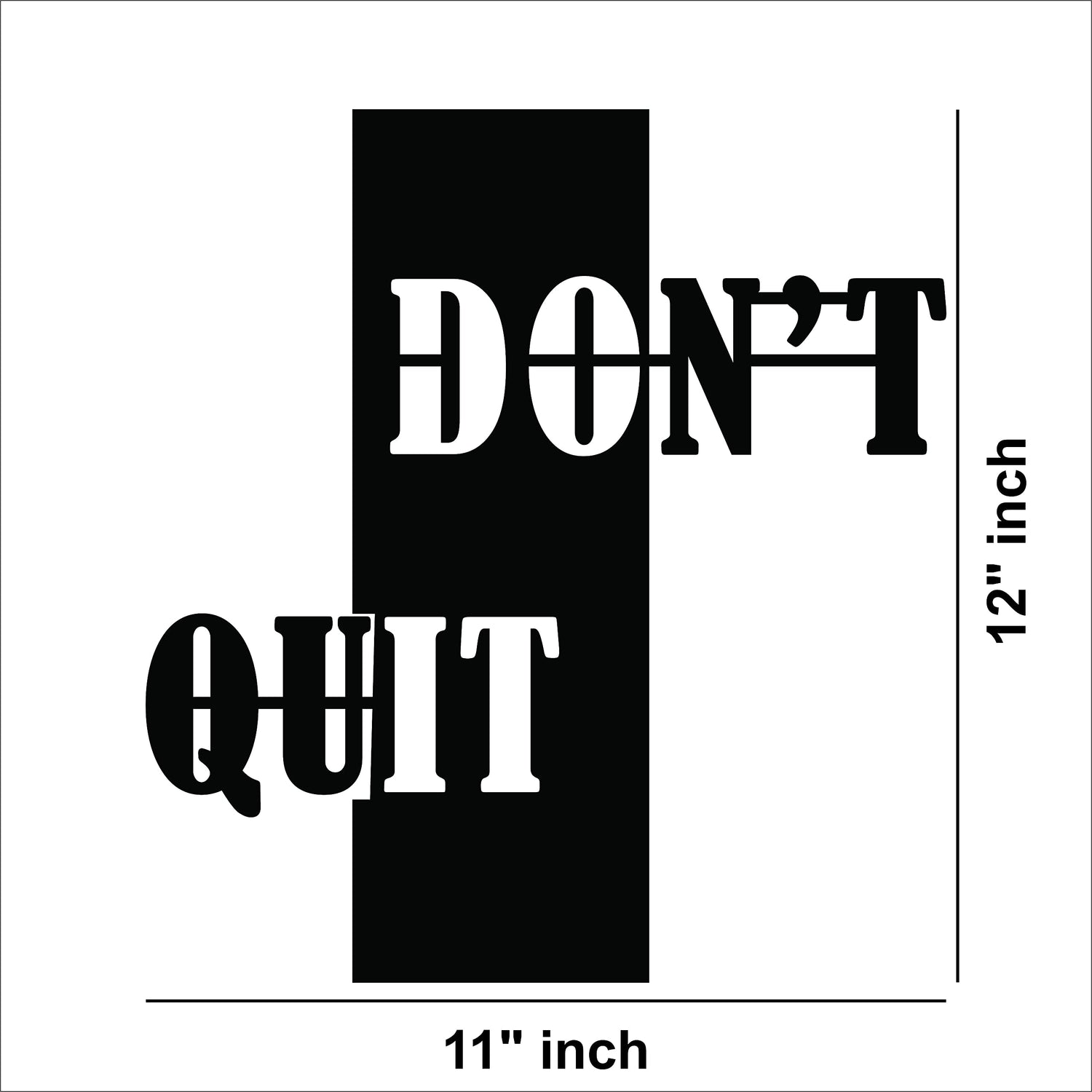The dimensional image of the product which is 12 inch by 11 inch.